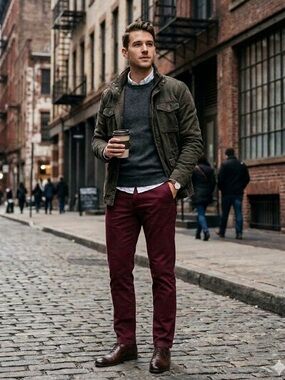 Tommy Hilfiger Classic Burgundy Chinos April 2017 Size 28/30